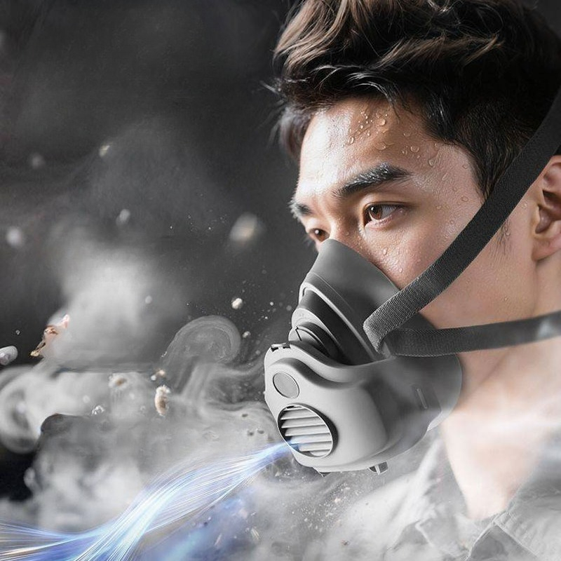 Kn95 Respirator Mask - قناع مطاطي للسلامة في أعمال التنظيف