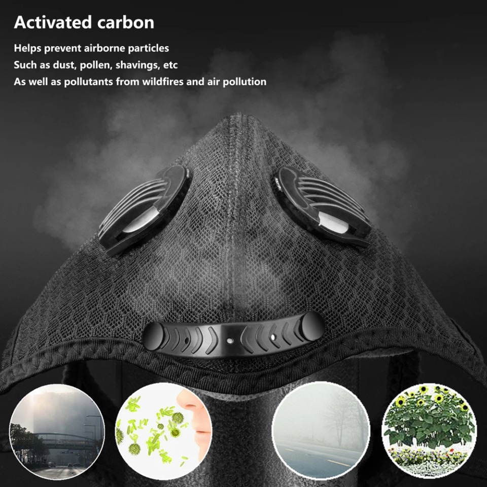 1 قطعة قناع ركوب الدراجات مع ف - مراجعة Dust Mask Construction وسعره