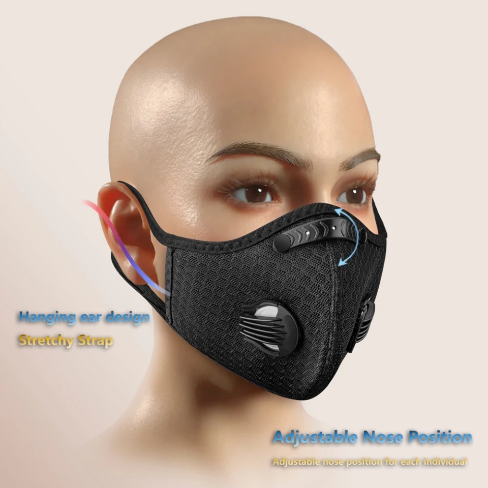 1 قطعة قناع ركوب الدراجات مع ف - مراجعة Dust Mask Construction وسعره