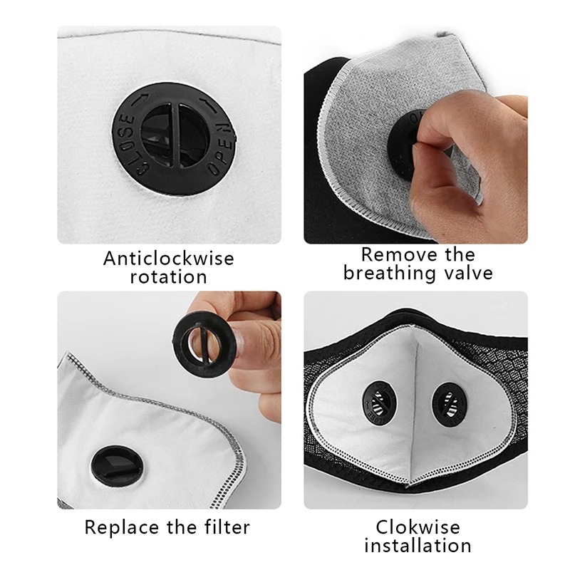 فلتر كربون نشط مضاد للغبار PM2 - مراجعة Dust Mask Construction وسعره